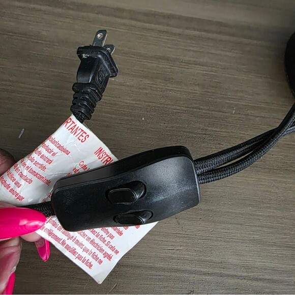 Dylan Bullet Shaped Dual Head Table Lamp Black Includes LED Light Bulb 17' - Picture 10 of 12